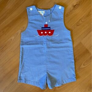 Toddler Boy Boat John John/ Shortalls - Sz 12 month - used but good condition